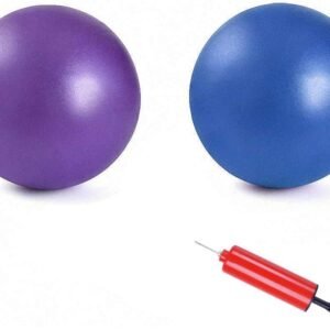2Pcs Mini Exercise Balls - Professional Grade Anti Burst Heavy Duty and Slip Resistant Small Pilates Ball for Yoga Fitness Stability Balance Training Physical, 9-10 Inch (About 25cm)