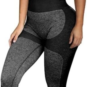 Women Workout Sets 2 Piece - Seamless Yoga Leggings and Cross-Strap Sports Bra Gym Outfits Activewear Matching Set