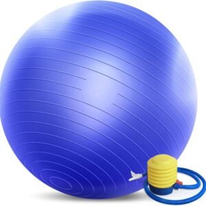 Yoga Ball Exercise Ball for Workout,Stability, Fitness and Physical Therap with Pump