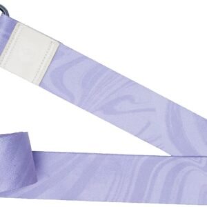 YOGA DESIGN LAB | The Yoga Strap | Luxurious, Extra Long, Super Soft, Eco Printed | Studio Quality, Adjustable | Safely Stretch Further and Hold Longer | 8 ft Long