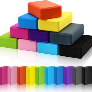 10-Piece EVA Foam Yoga Block Set—Lightweight, non-slip, and highly supportive; suitable for Pilates, stretching, and meditation; unisex (suitable for beginners)