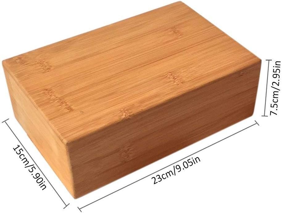 Bamboo yoga blocks (2-piece set); bamboo inversion blocks providing support to deepen poses and help improve strength, balance, and flexibility. - Image 2