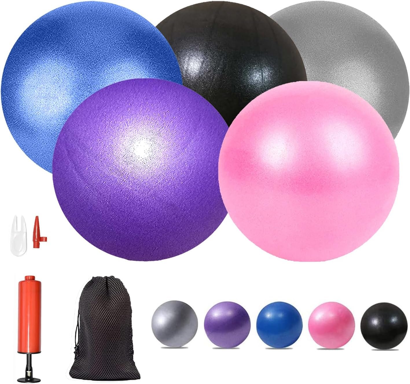 6-Inch Mini Yoga Ball for Pilates - Core Training and Balance Exercises for Training and Physical Therapy