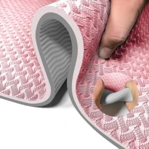 Yoga Mat 1/3 inch Exercise Mats 8mm Non-Slip Extra Thick High-Density Eco Friendly for Yoga Workout Pilates Yoga Mats for Women Men