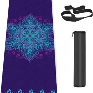 Non Slip Yoga Mat  Workout Mat for Men Women, Thick Workout Mat with Carrying Strap, Fitness Mats for Exercise, Yoga, Fitness, Pilates, Floor Workouts (72" x 24" x 6mm)